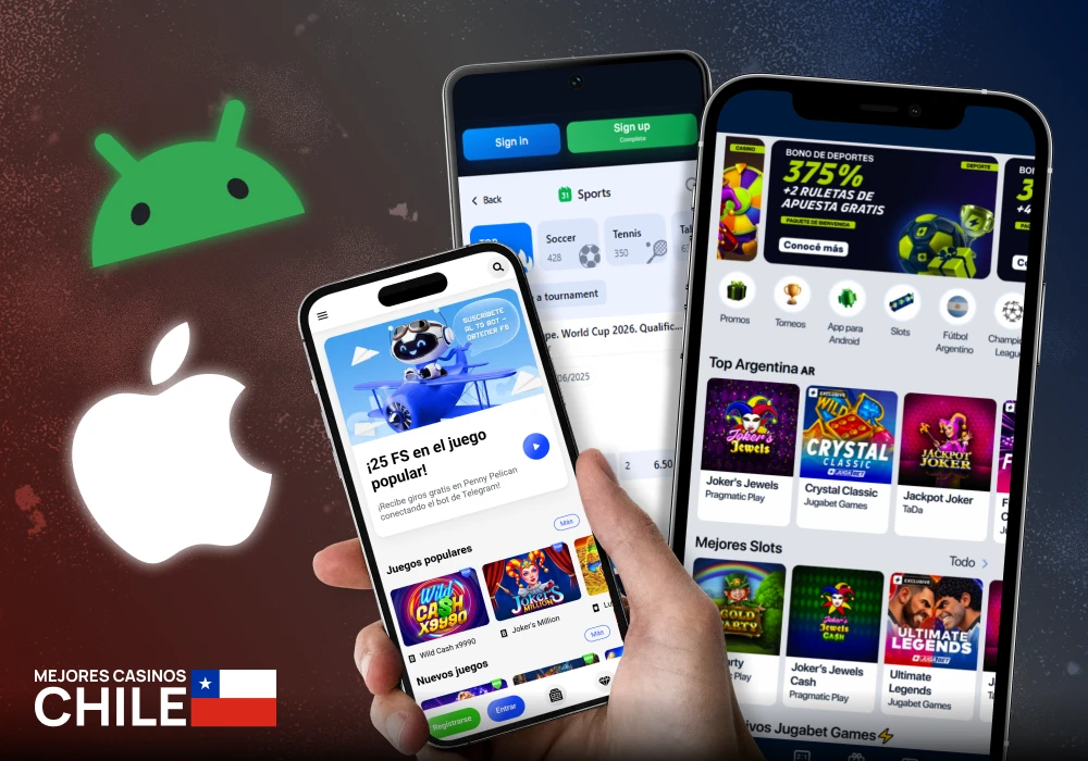 Casino móvil online en Chile con acceso desde smartphones y tablets