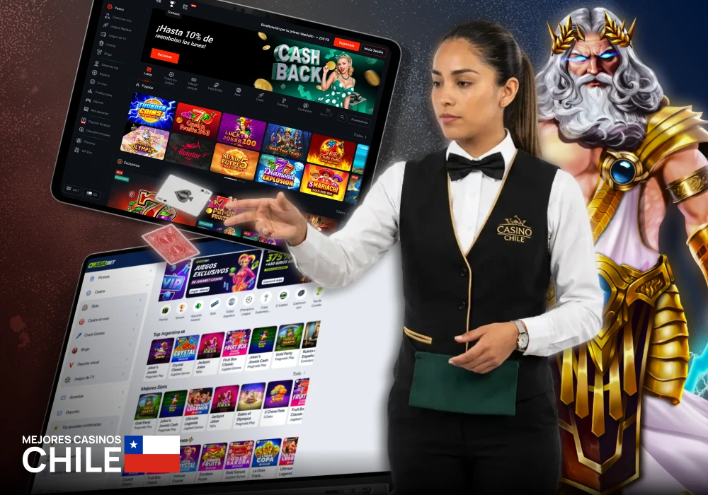 Variedad de juegos disponibles en los mejores casinos online de Chile