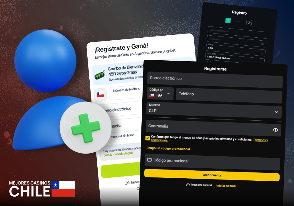 Registro de usuario y creación de cuenta en casinos online de Chile